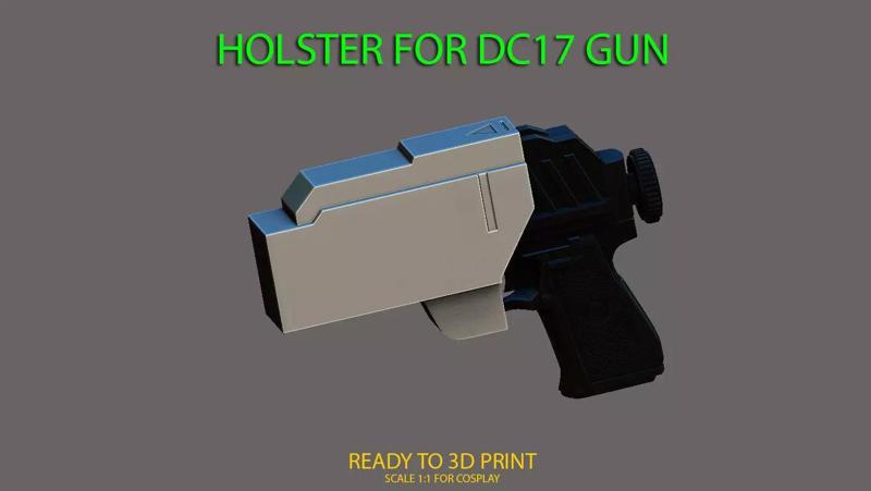 Holster for DC17 gun starwars