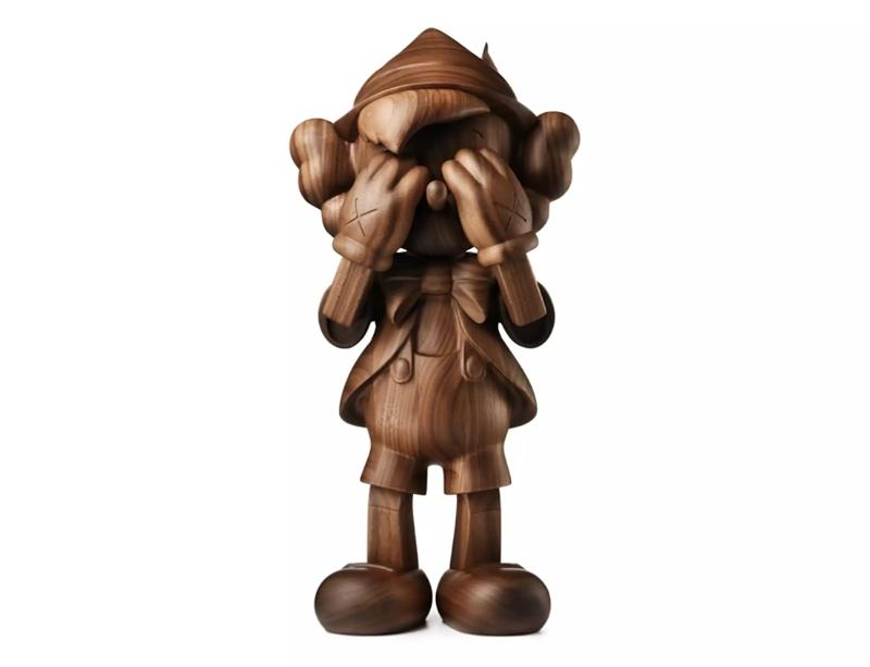 Kaws Pinocchio Wooden dor Print