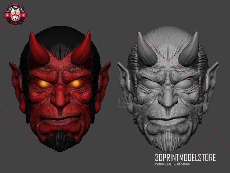 Hellboy Cosplay Mask - Halloween Costume