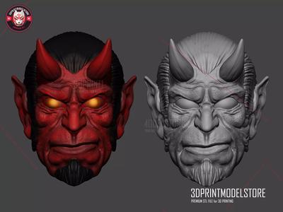 Hellboy Cosplay Mask - Halloween Costume