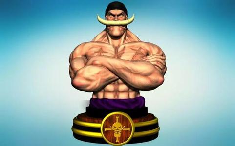 BARBABLANCA WHITE BEARD SHIROHIGE EDWARD NEWGATE BUST ONE PIECE