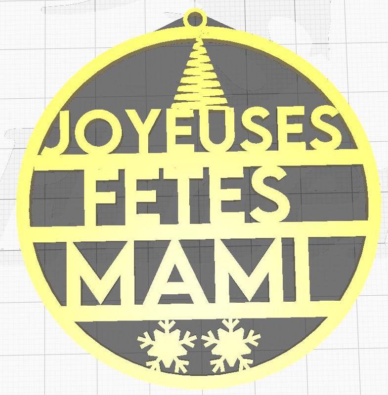 Mami Christmas ball Happy Holidays