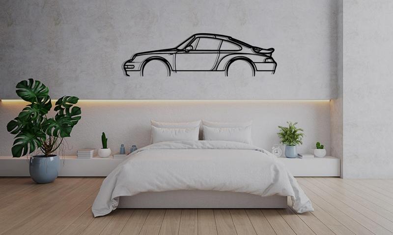 Wall Art Car Porsche 911 Turbo 993 Model