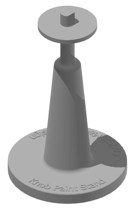 Knob Paint Stand Ø0.250'' (Ø6.35) cut 0.216'' (5.48) for Tamiya paint stand.