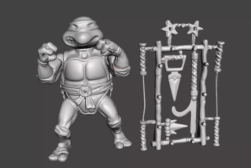 MICHELANGELO VINTAGE TEENAGE MUTANT NINJA TURTLES ACTION FIGURE