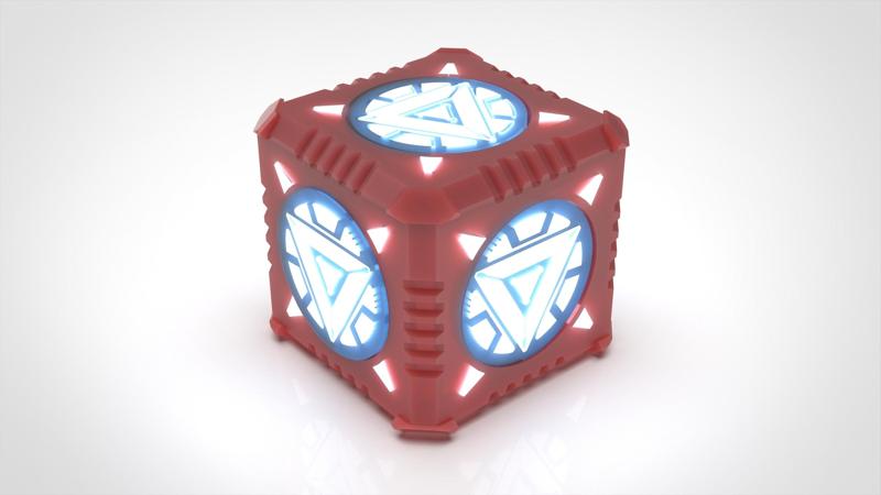 Candle Holder as Iron Man Cube Arc Reactor Assembly