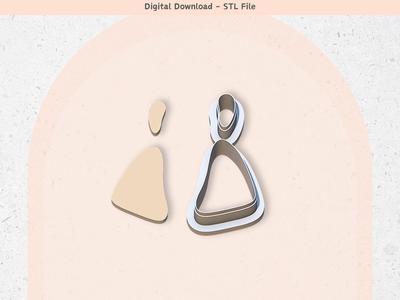 Organic Clay Cutter for Polymer Clay | Organic 04 Digital STL File | Clay Tools | 6 Sizes Clay Cutters, 2 Cutter Versions