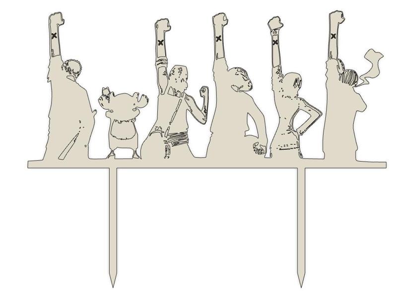 One Piece Farewell Cake Topper