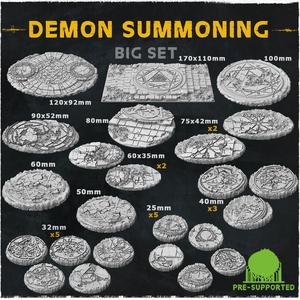Demon Summoning (Big Set) - Wargame Bases & Toppers 2.0
