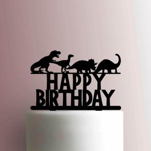 HAPPY BIRTHDAY DINOSAUR TOPPER