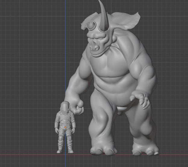 hypermega human-dinosaur hybrid