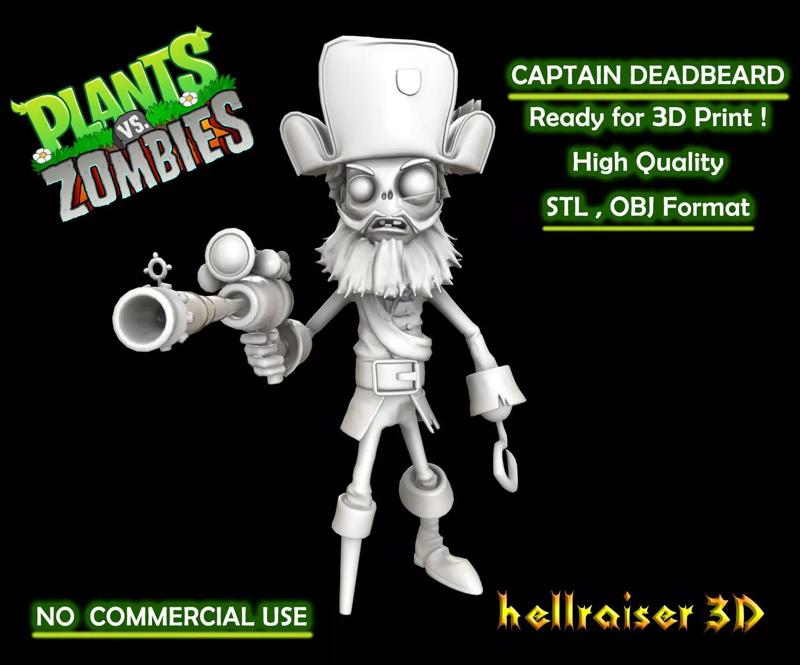 Plants vs Zombies - Captain Deadbeard - Pirate