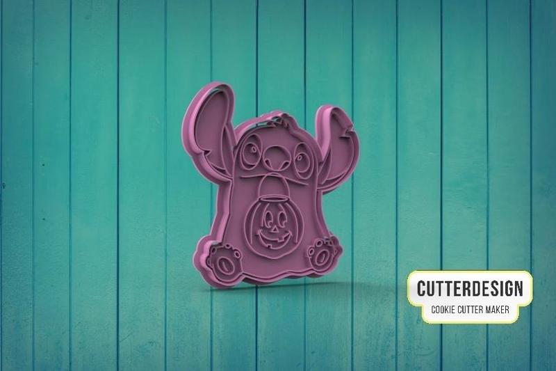 Stitch Ghost Halloween Cookie Cutter
