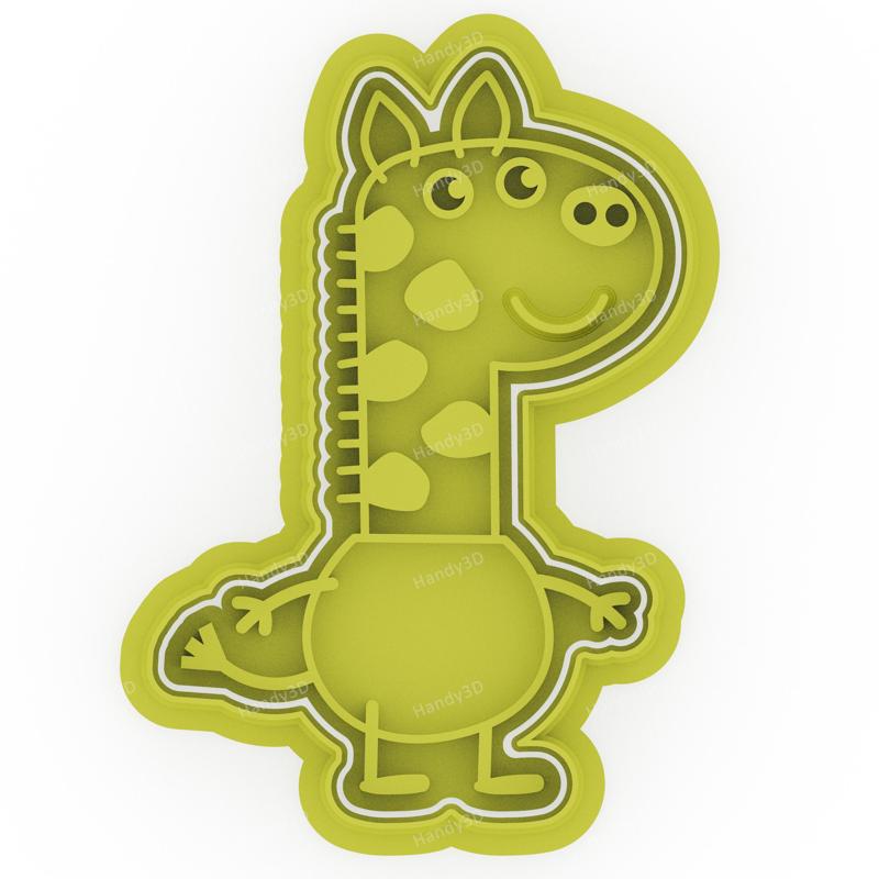 Gerald Giraffe Cookie Cutter & Stamp - 9 cm