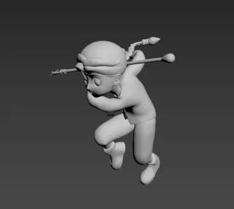 A boy model for 3D printing