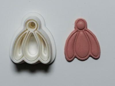 Snowdrop Polymer Clay Cutter Earrings Necklace