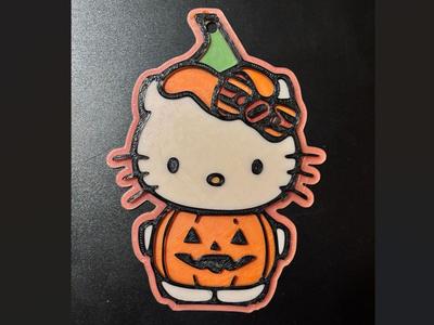 Pumpkin Hello Kitty Keychain