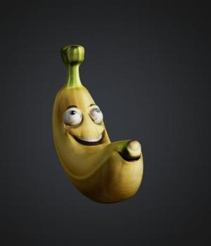 Smiling banana - Cute and fun 3D figurine