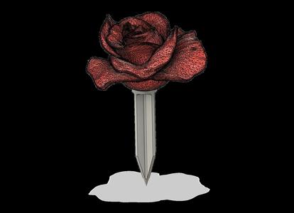 Multi Part Rose Garden Stake (parametric)