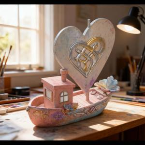 Benchy “Hearts, Sails & Meltdowns” — A Floating Tragedy in PLA