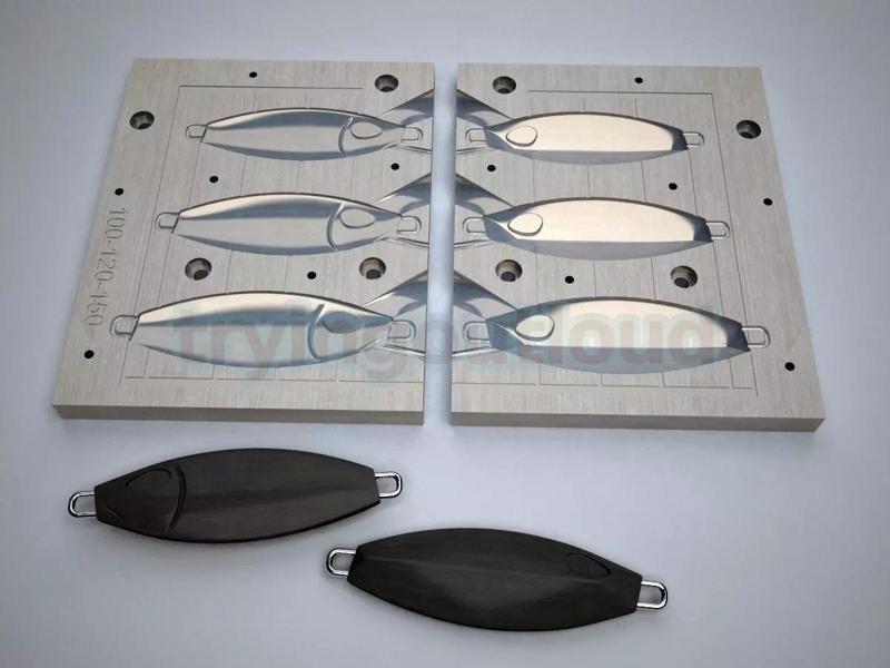 100-120-150 GR SlowRocker Likeness Metal JIg Mold