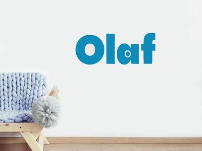 Olaf Frozen Name Wall Art