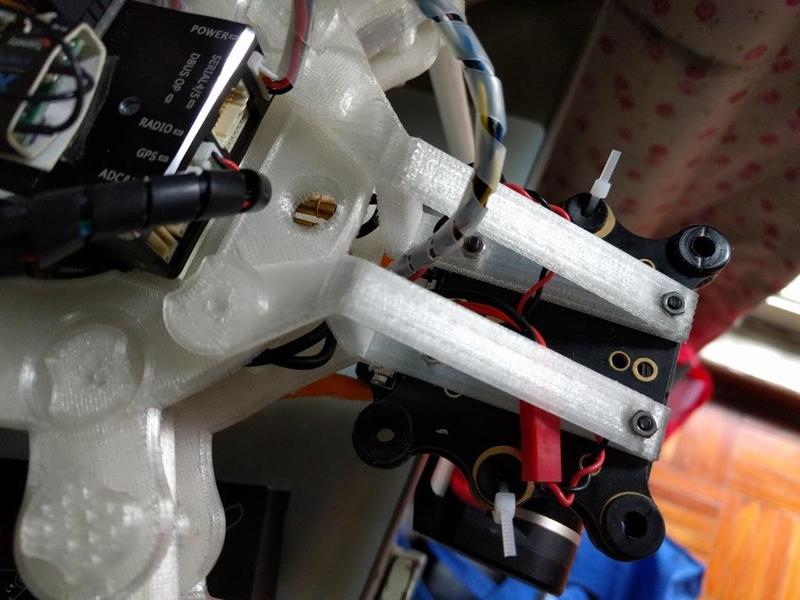 MINI3D Gimbal Mount for Full 3D Print Y6 HexaCopter Flame V3