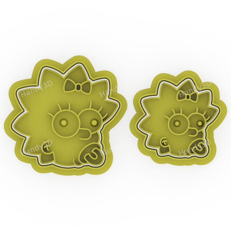 Maggie Face Cookie Cutter - 4.5cm & 6cm