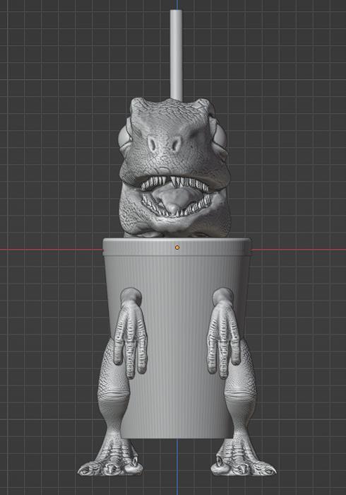 Velociraptor cup - Dinosaur