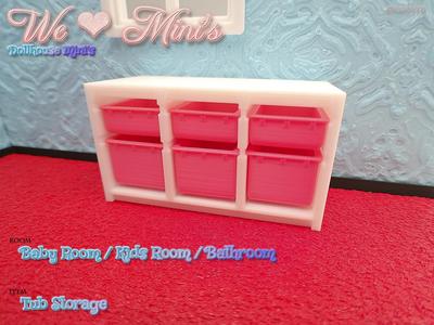 Dollhouse - Tub Storage System 1:18 1:12 1:6