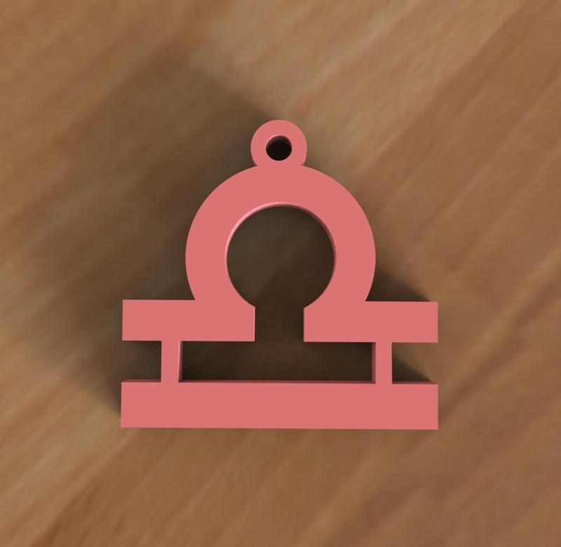 Zodiac Libra Keychain