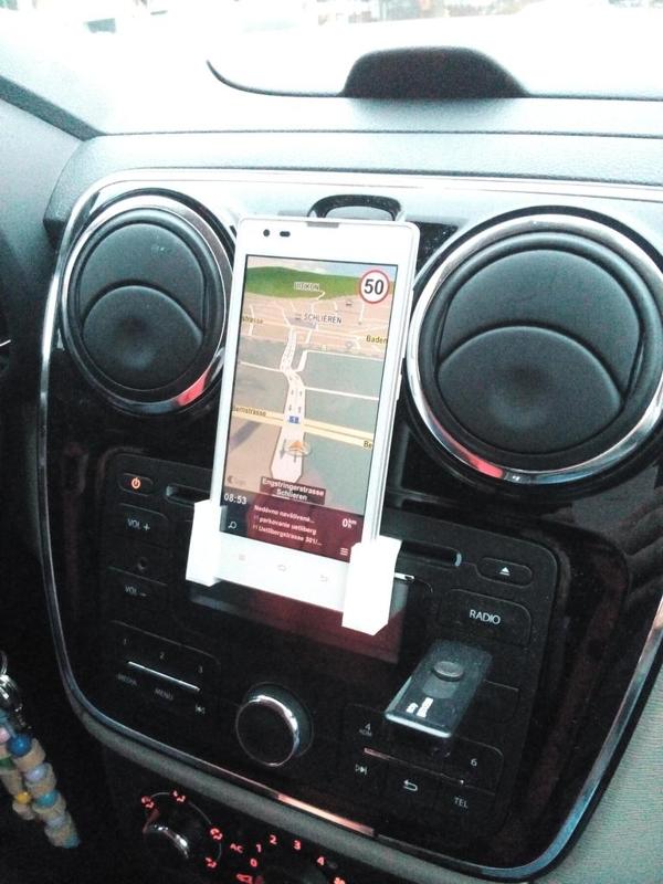 Phone CD tray holder