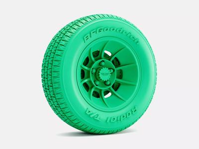 15x8 Vector Wheel BFGoodrich Radial TA Tire