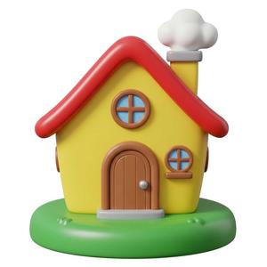 house with fireplace