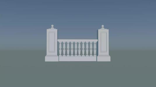 Balustrade Model for Architecture