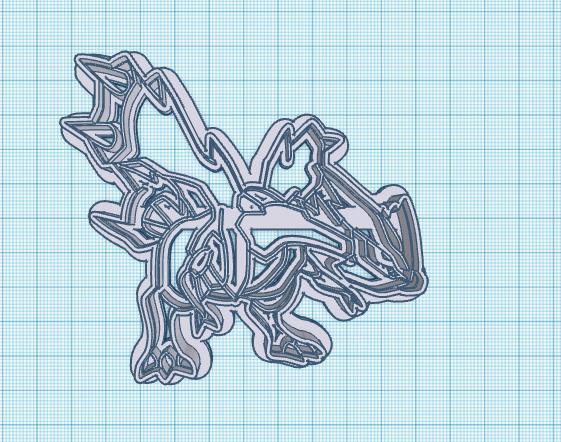 Pokemon: Kyurem Cookie Cutters