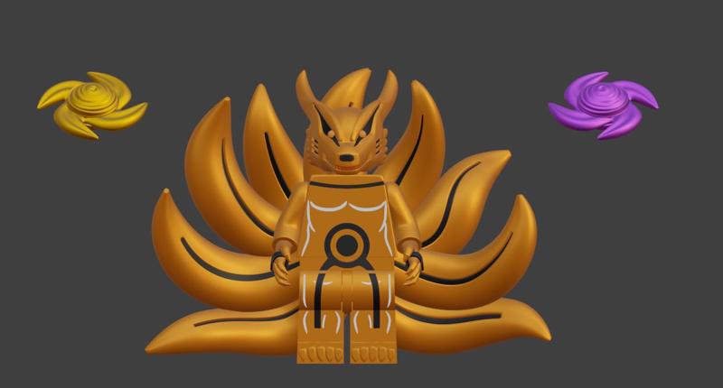 Brick Compatible Minifgure Naruto Kurama v2