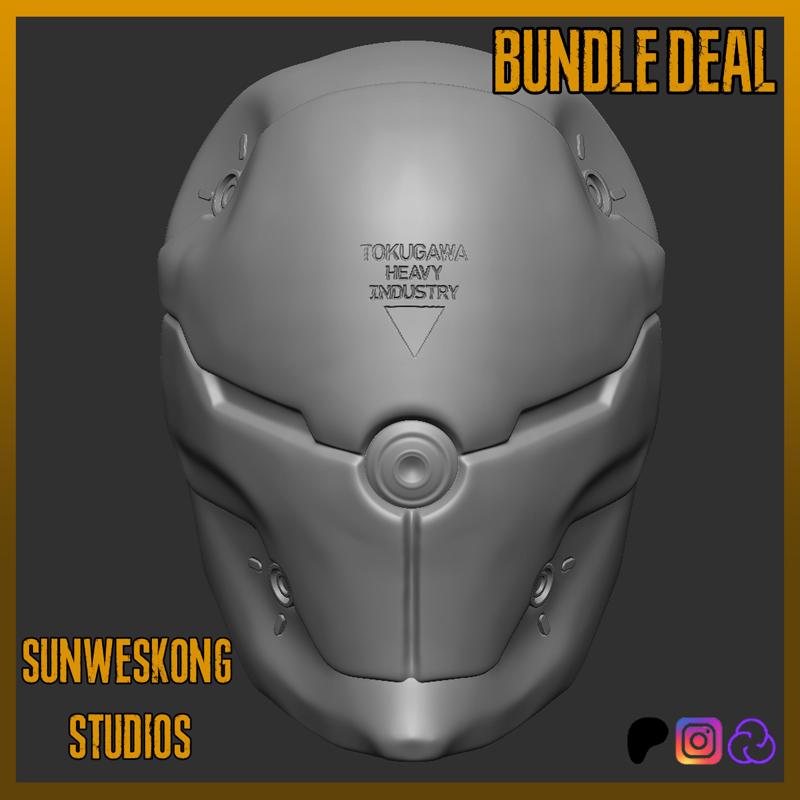 Metal Gear Solid 1 Gray Fox headsculpt bundle