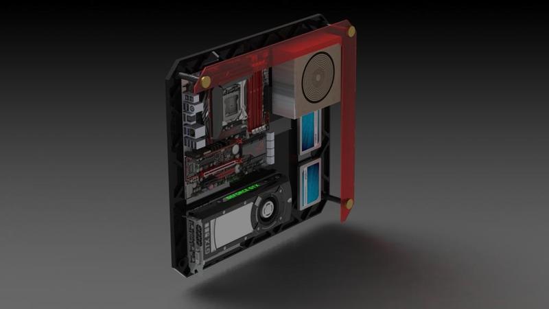 Wall Mount PC CASE | AwesomeCAD | 