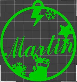 Martin" Christmas bauble