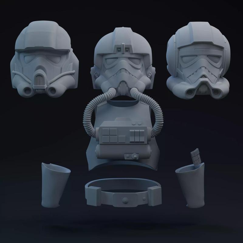 Squadron Tie Pilot Helmet One-Twelfth Scale Files