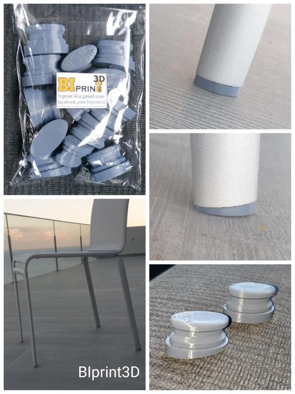 Oval chair foot protection