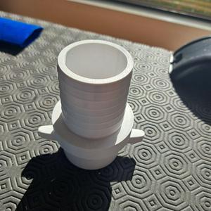 Pump adapter Ubbik to 50mm (pond water plumbing pool) print in place