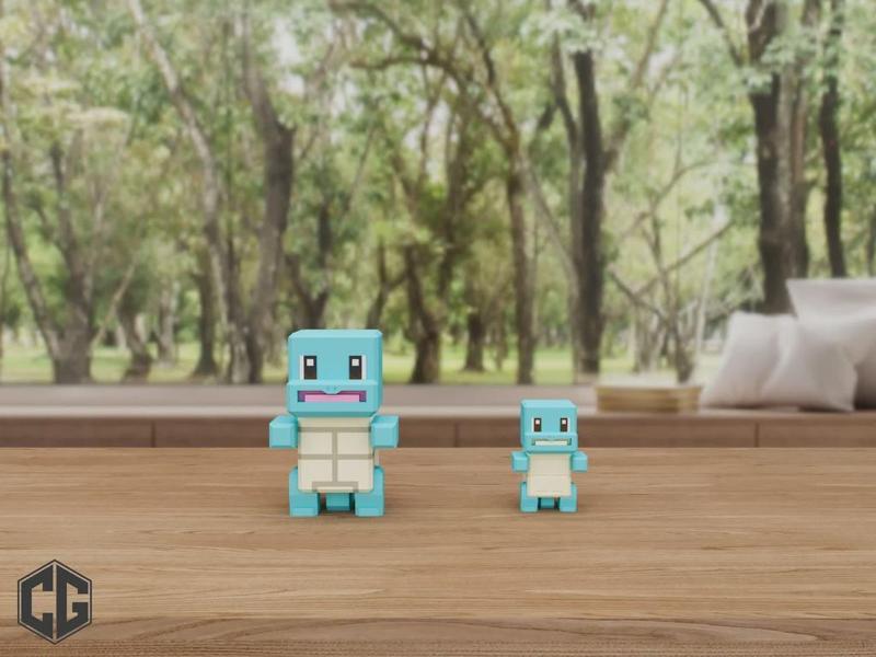 Squirtle Pokemon Multicolor