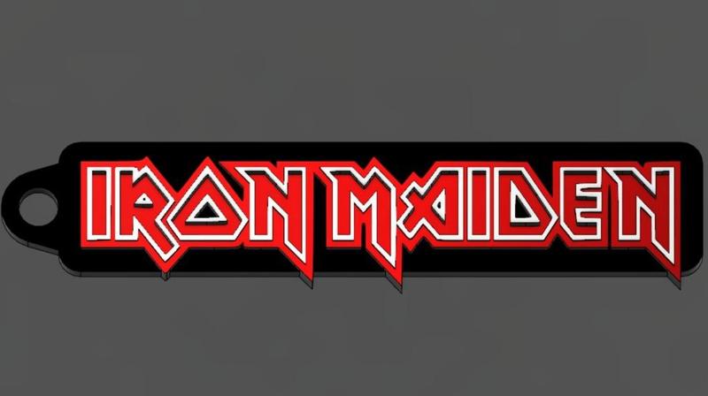 Iron Maiden Logo Keychain