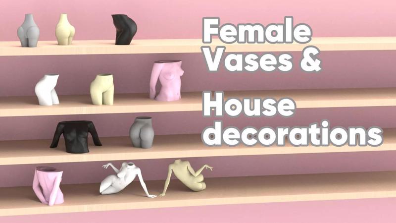 Female Vases and House decorations set