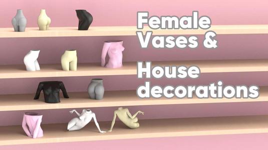 Female Vases and House decorations set