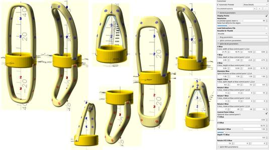 Fully adjustable finger and thumb splint with OpenSCAD