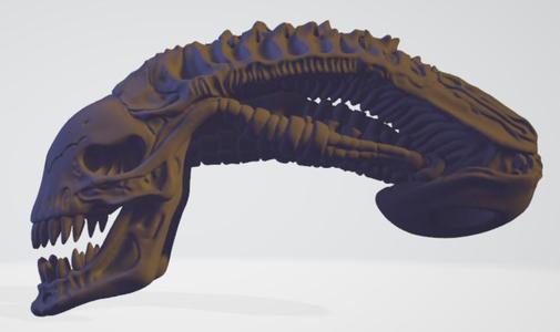 ALIEN XENOMORPH SKULL 1:1 SCALE