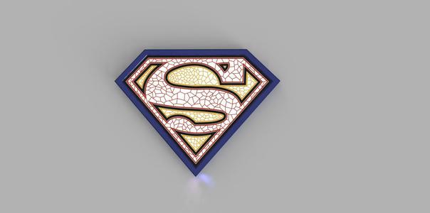 Superman wall lamp